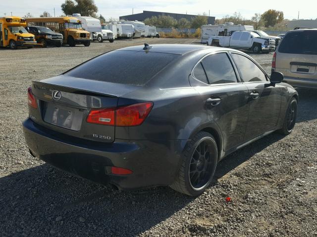 JTHBK262982069548 - 2008 LEXUS IS 250 CHARCOAL photo 4