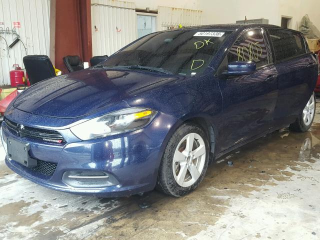 1C3CDFBA3GD605003 - 2016 DODGE DART SXT BLUE photo 2