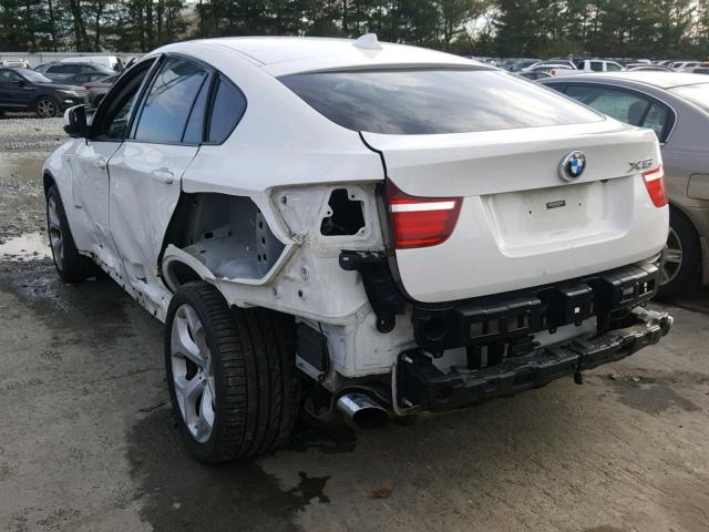 5UXFG2C56DL788679 - 2013 BMW X6 XDRIVE3 WHITE photo 3