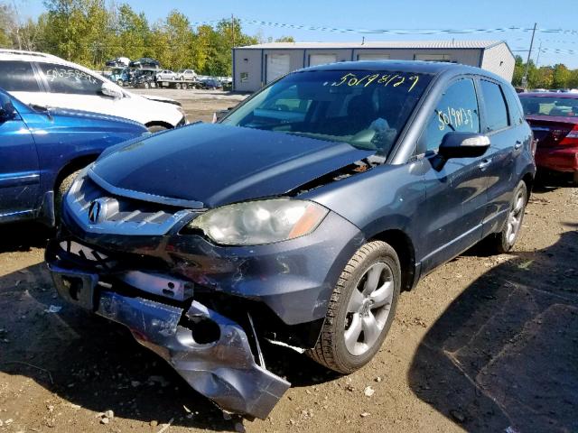 5J8TB18577A017445 - 2007 ACURA RDX TECHNO GRAY photo 2