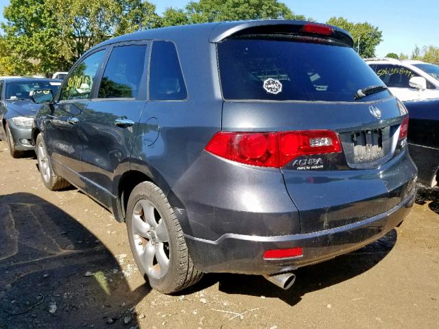 5J8TB18577A017445 - 2007 ACURA RDX TECHNO GRAY photo 3