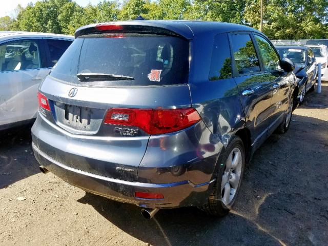 5J8TB18577A017445 - 2007 ACURA RDX TECHNO GRAY photo 4