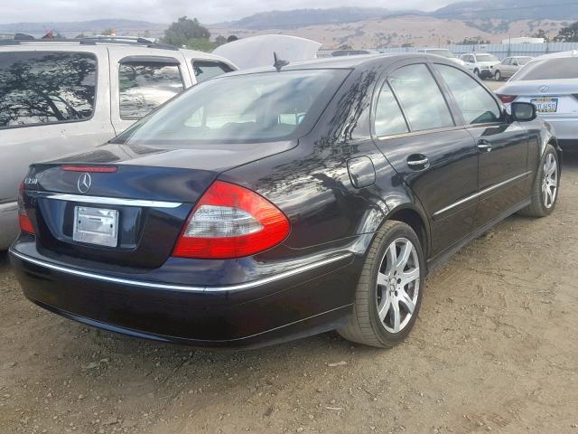 WDBUF56X87B015473 - 2007 MERCEDES-BENZ E 350 BLACK photo 4