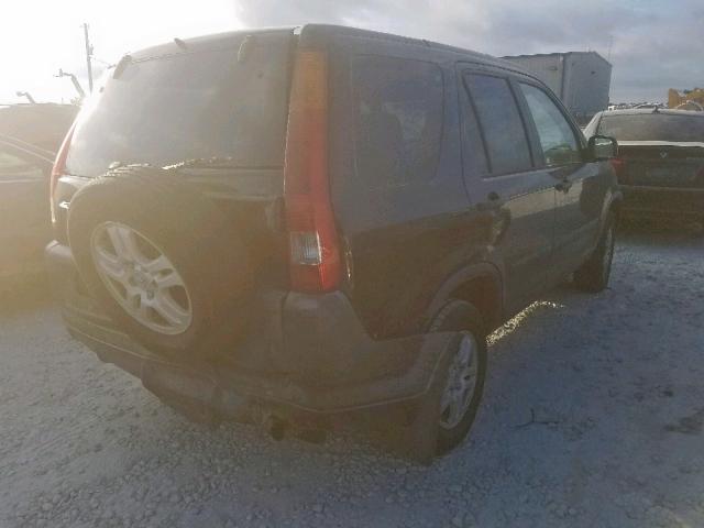 JHLRD78864C024602 - 2004 HONDA CR-V EX BLACK photo 4