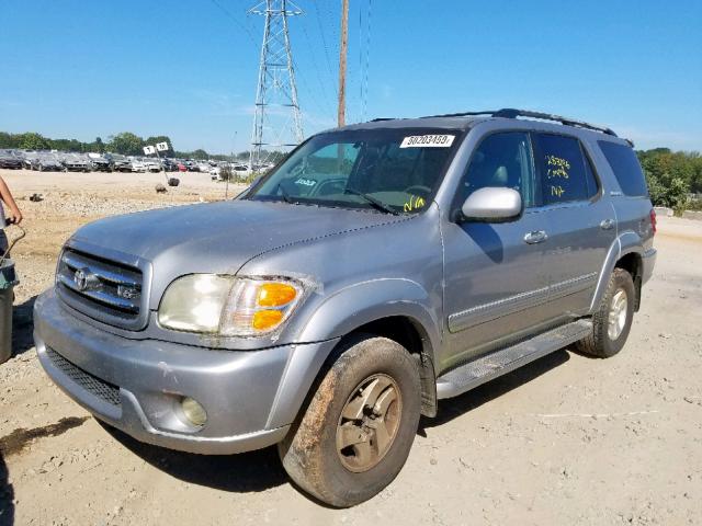 5TDBT48A11S036136 - 2001 TOYOTA SEQUOIA LI GRAY photo 2