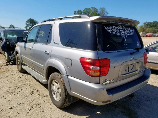 5TDBT48A11S036136 - 2001 TOYOTA SEQUOIA LI GRAY photo 3