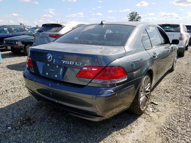 WBAHN83577DT71358 - 2007 BMW 750 GRAY photo 4