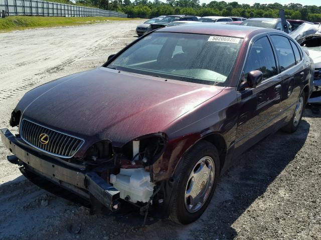 JT8BD69S220169779 - 2002 LEXUS GS 300 MAROON photo 2