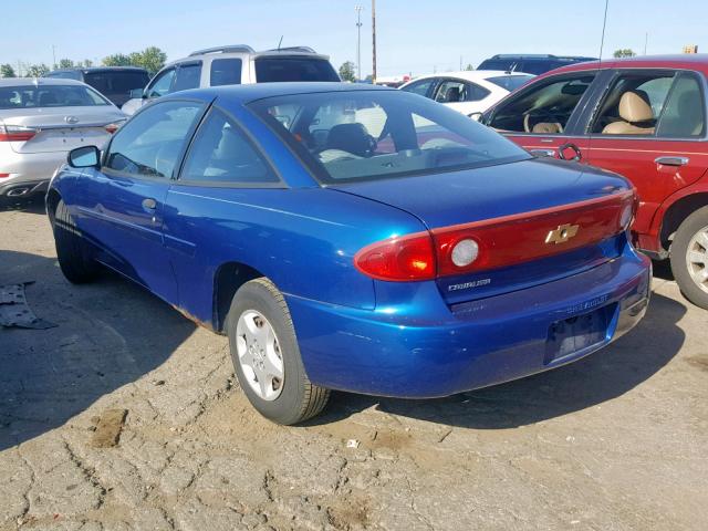 1G1JC12F747341422 - 2004 CHEVROLET CAVALIER BLUE photo 3