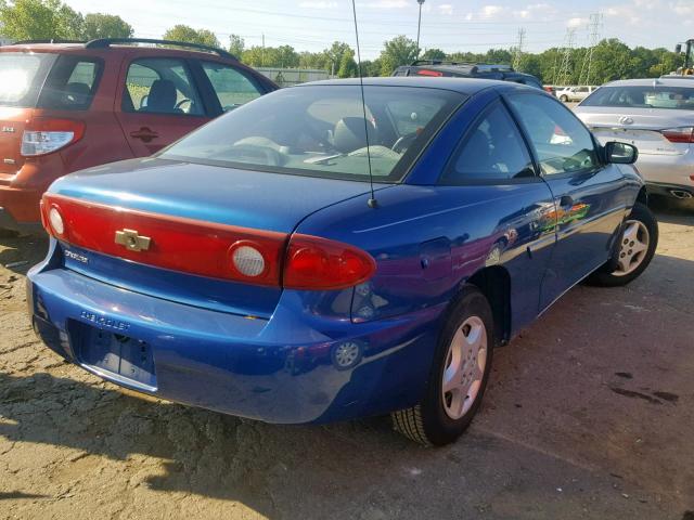 1G1JC12F747341422 - 2004 CHEVROLET CAVALIER BLUE photo 4