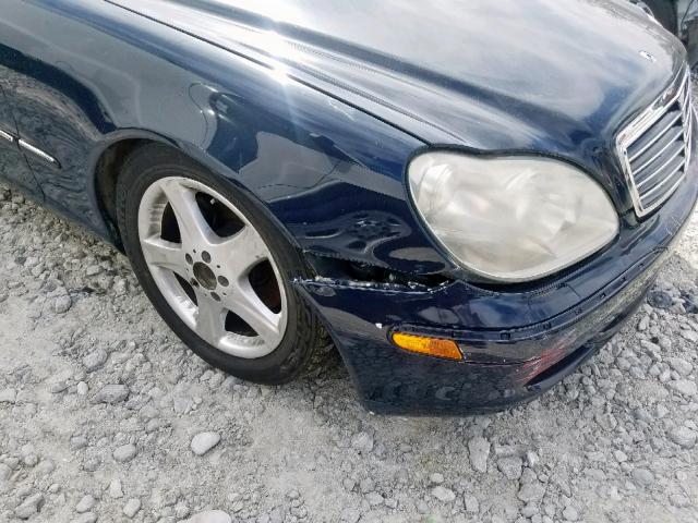 WDBNG70J44A408888 - 2004 MERCEDES-BENZ S 430 BLUE photo 9