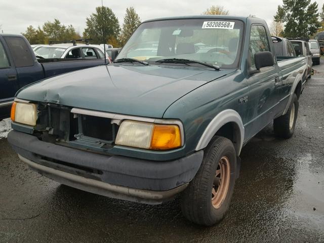 1FTCR11U0SPA54175 - 1995 FORD RANGER GREEN photo 2