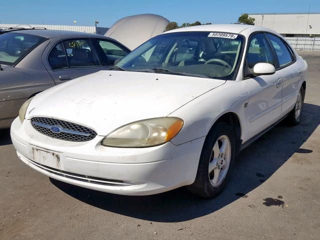 1FAFP55S11A286908 - 2001 FORD TAURUS SES WHITE photo 2