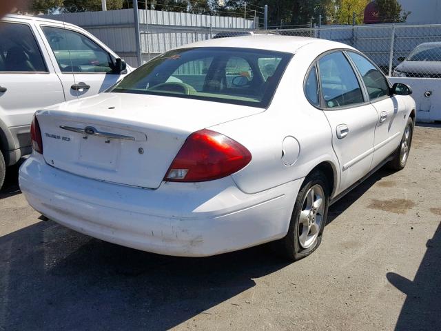 1FAFP55S11A286908 - 2001 FORD TAURUS SES WHITE photo 4