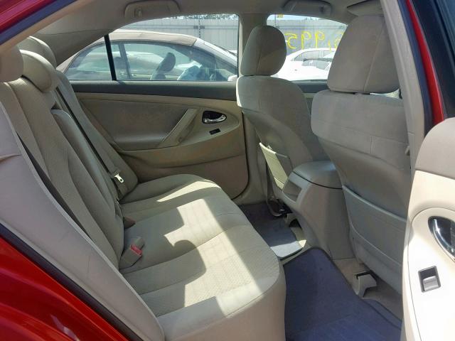 4T1BE46K69U316207 - 2009 TOYOTA CAMRY BASE RED photo 6