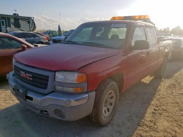 1GTEK19B76Z244257 - 2006 GMC NEW SIERRA RED photo 2