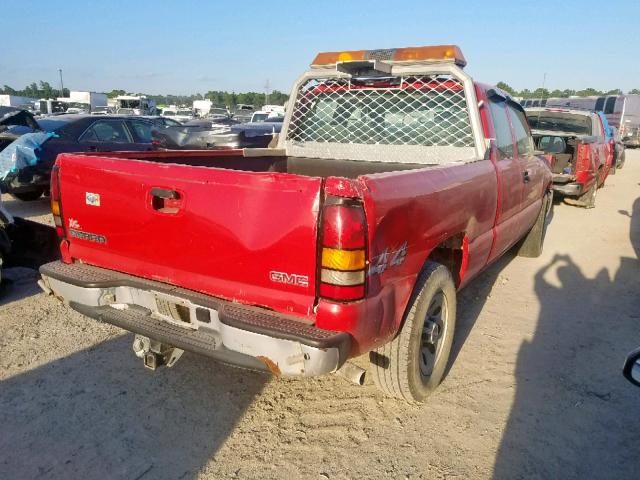 1GTEK19B76Z244257 - 2006 GMC NEW SIERRA RED photo 4