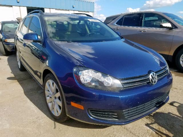 3VWPL7AJ9EM602533 - 2014 VOLKSWAGEN JETTA TDI BLUE photo 1