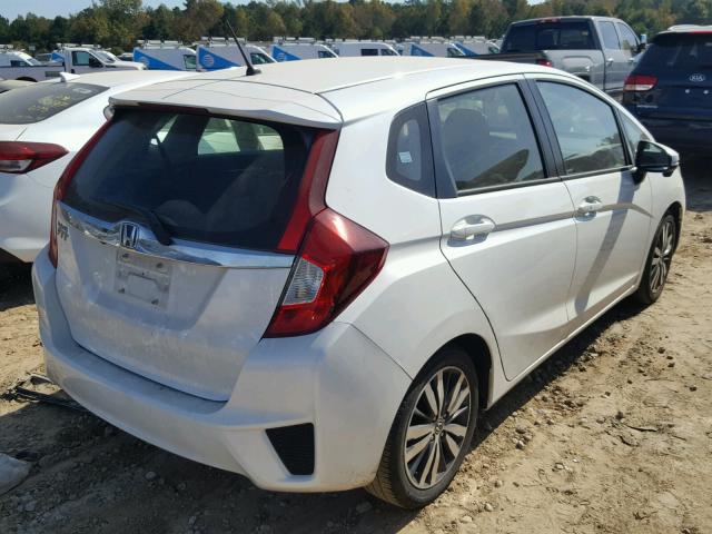 JHMGK5H71GX001181 - 2016 HONDA FIT EX WHITE photo 4