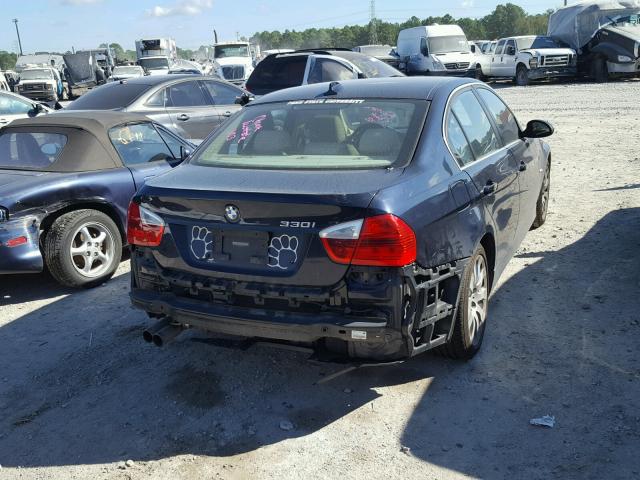 WBAVB33556KR80571 - 2006 BMW 330 I BLUE photo 4