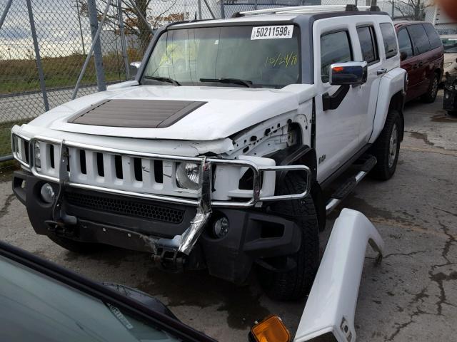 5GTDN13E778167346 - 2007 HUMMER H3 WHITE photo 2