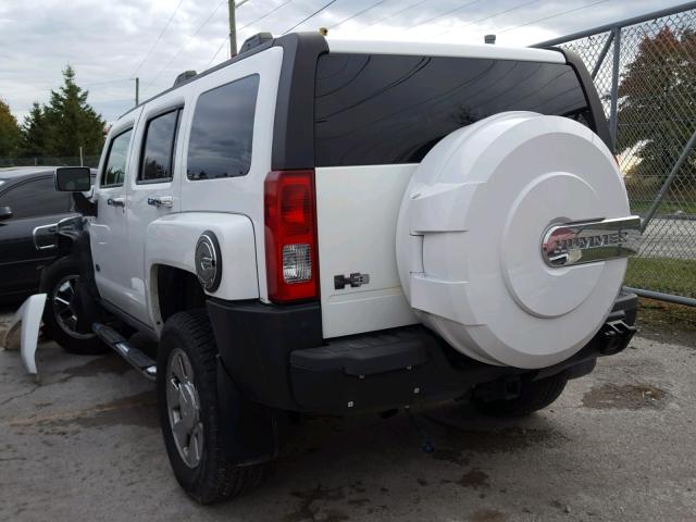 5GTDN13E778167346 - 2007 HUMMER H3 WHITE photo 3