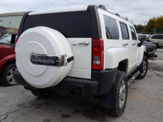 5GTDN13E778167346 - 2007 HUMMER H3 WHITE photo 4