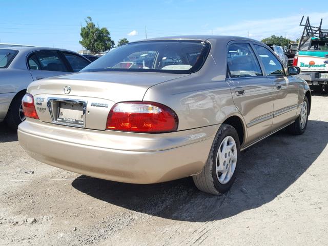 1YVGF22C8Y5128964 - 2000 MAZDA 626 ES BEIGE photo 4