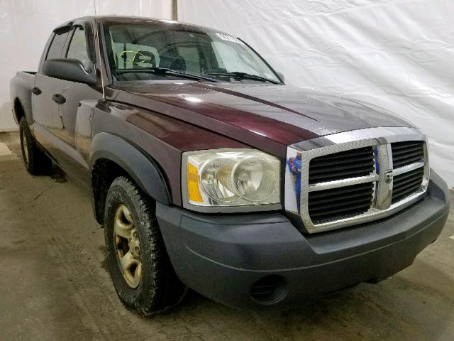 1D7HW28K55S148892 - 2005 DODGE DAKOTA QUA MAROON photo 1