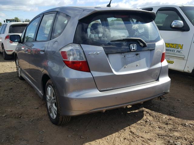 JHMGE87409S006226 - 2009 HONDA FIT SPORT SILVER photo 3