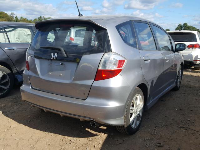 JHMGE87409S006226 - 2009 HONDA FIT SPORT SILVER photo 4