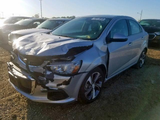 1G1JF5SB1J4125431 - 2018 CHEVROLET SONIC PREM SILVER photo 2