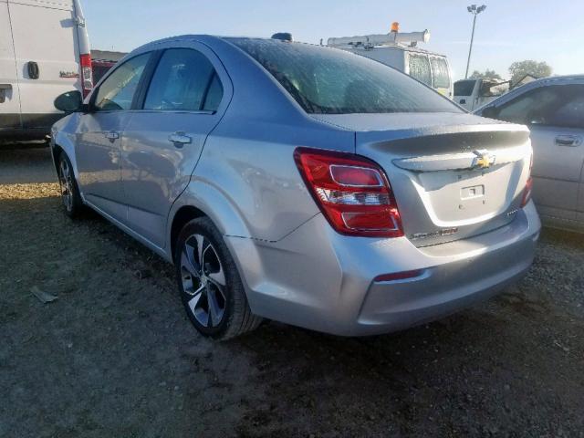 1G1JF5SB1J4125431 - 2018 CHEVROLET SONIC PREM SILVER photo 3