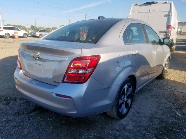 1G1JF5SB1J4125431 - 2018 CHEVROLET SONIC PREM SILVER photo 4