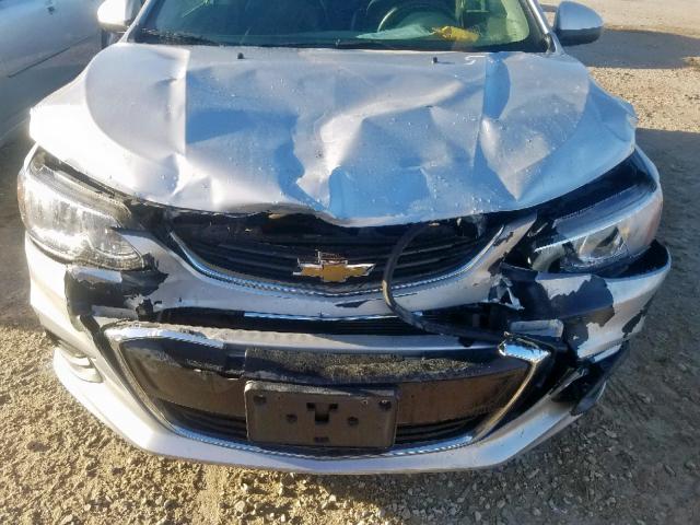 1G1JF5SB1J4125431 - 2018 CHEVROLET SONIC PREM SILVER photo 9