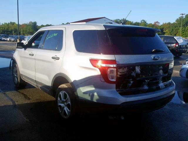 1FM5K8AR8DGC91853 - 2013 FORD EXPLORER P SILVER photo 3