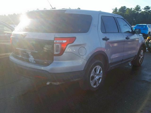 1FM5K8AR8DGC91853 - 2013 FORD EXPLORER P SILVER photo 4