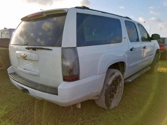 3GNFK16328G290087 - 2008 CHEVROLET SUBURBAN K WHITE photo 4