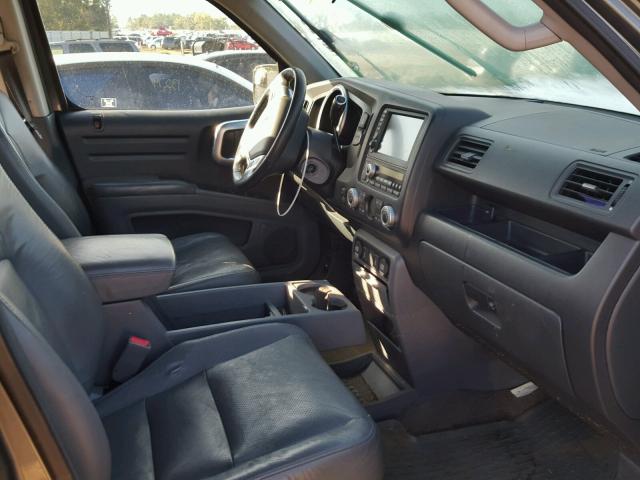 2HJYK16528H520029 - 2008 HONDA RIDGELINE GRAY photo 5