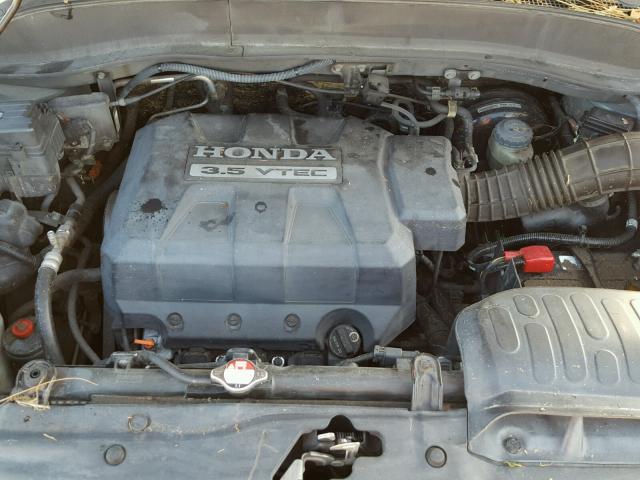 2HJYK16528H520029 - 2008 HONDA RIDGELINE GRAY photo 7