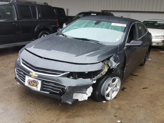 1G1ZB5ST6HF195903 - 2017 CHEVROLET MALIBU LS ნაცრისფერი ფოტო 2