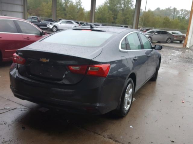 1G1ZB5ST6HF195903 - 2017 CHEVROLET MALIBU LS ნაცრისფერი ფოტო 4