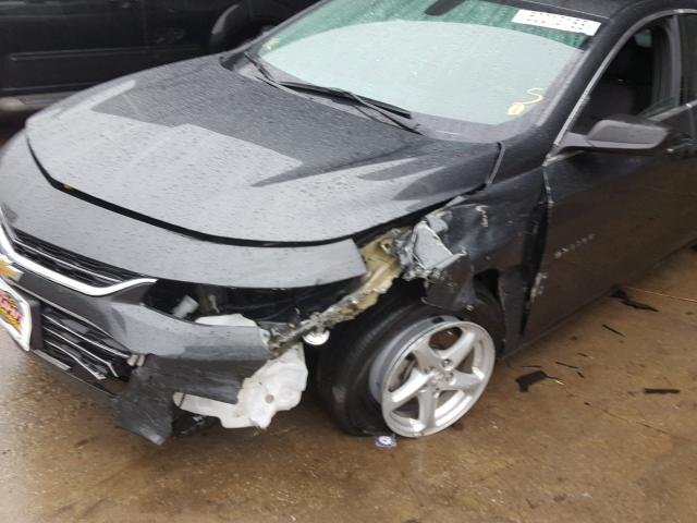 1G1ZB5ST6HF195903 - 2017 CHEVROLET MALIBU LS ნაცრისფერი ფოტო 9