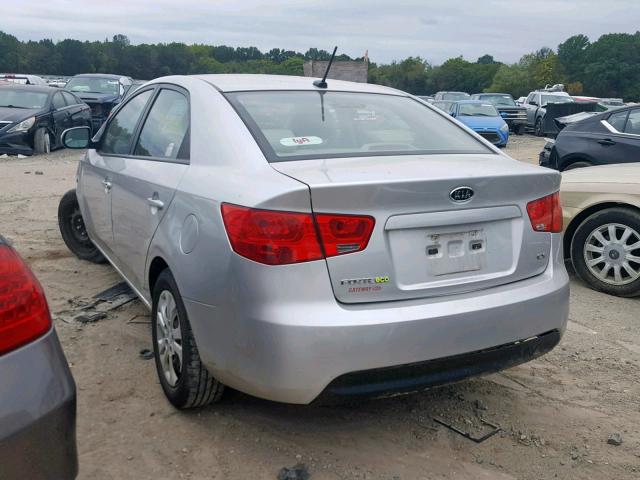 KNAFU4A29C5499505 - 2012 KIA FORTE EX SILVER photo 3