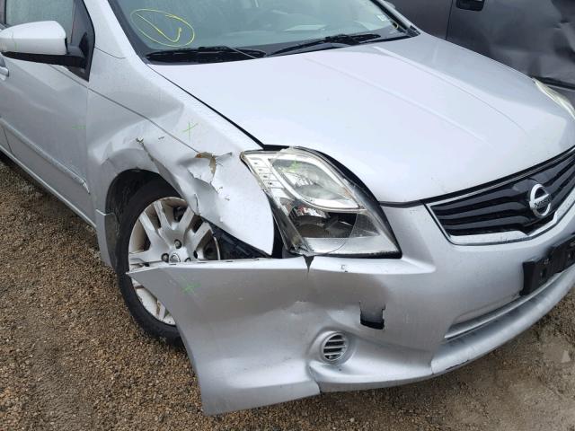 3N1AB6AP7AL631090 - 2010 NISSAN SENTRA 2.0 SILVER photo 9