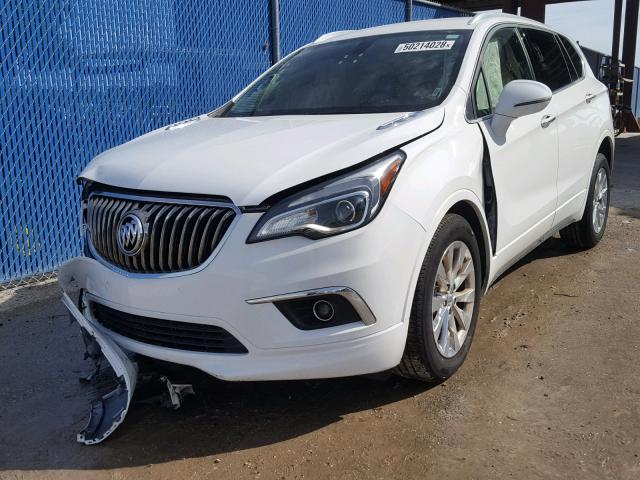 LRBFX1SAXJD081566 - 2018 BUICK ENVISION E WHITE photo 2