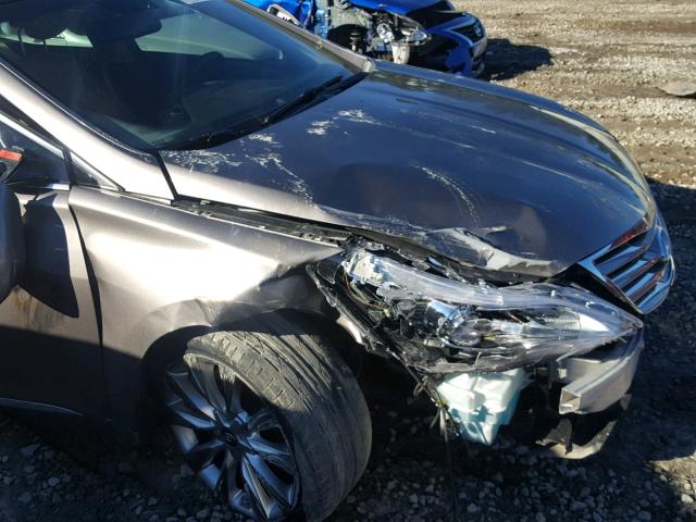 KMHFH4JG0DA317536 - 2013 HYUNDAI AZERA GLS BROWN photo 9