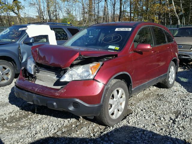 5J6RE48739L027376 - 2009 HONDA CR-V EXL RED photo 2