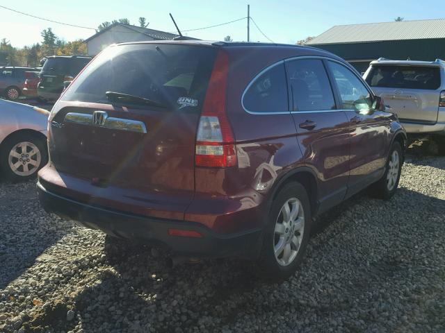 5J6RE48739L027376 - 2009 HONDA CR-V EXL RED photo 4