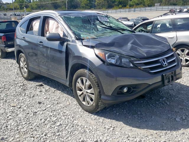 2HKRM4H78DH624089 - 2013 HONDA CR-V EXL GRAY photo 1